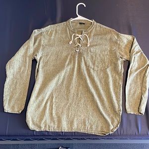 Cotton Beach Shirt. Size Large